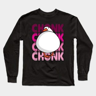 pink chonky round duck Long Sleeve T-Shirt